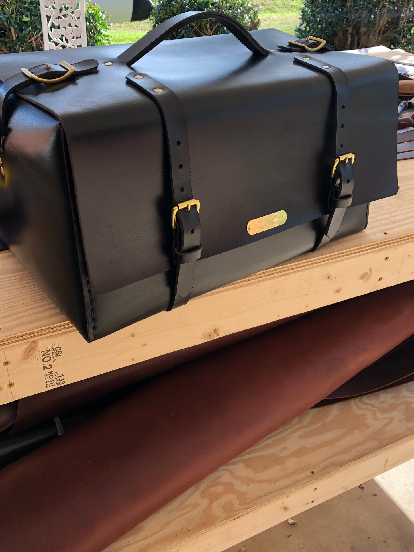 Custom Leather SUITCASE