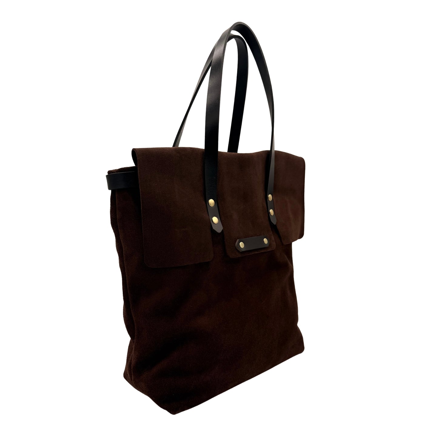 The Charleston Tote - Black Suede
