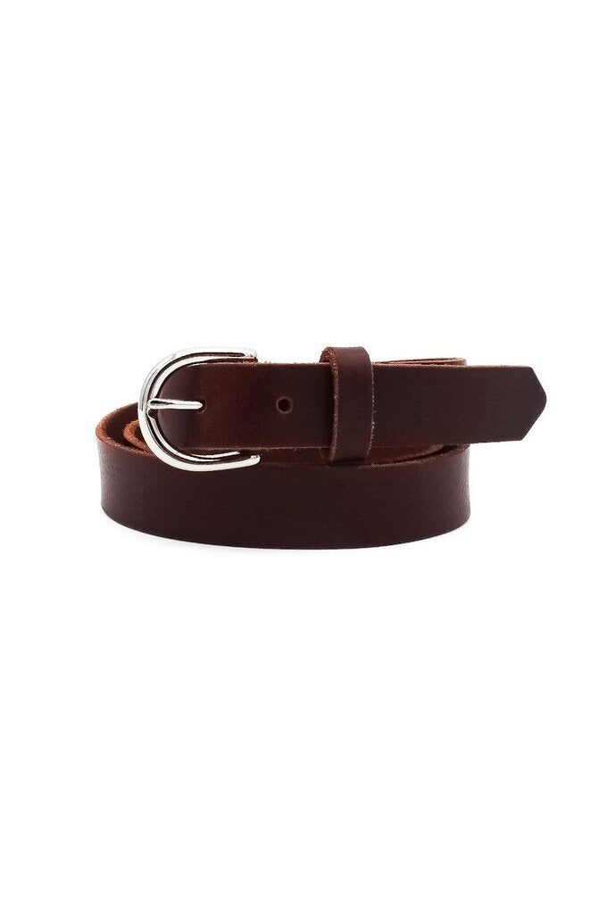 The Dress Belt - Buffalo Mahogany