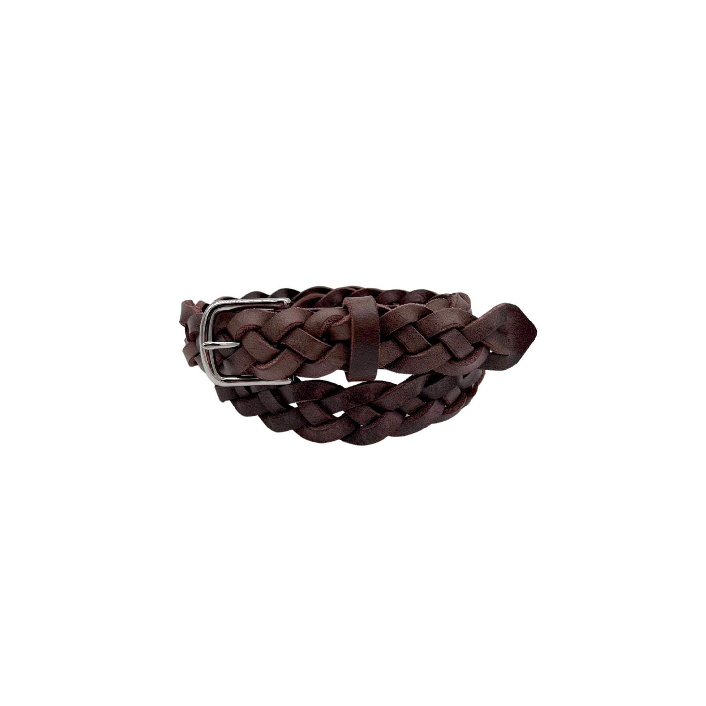 The Braided Belt - English Brown