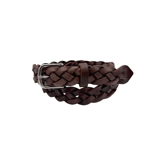 The Braided Belt - English Brown