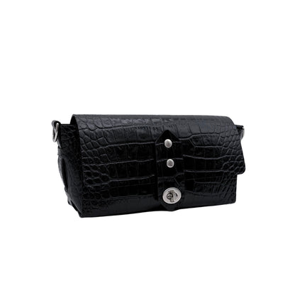 The Chanel - Limited Black Croc Embossed