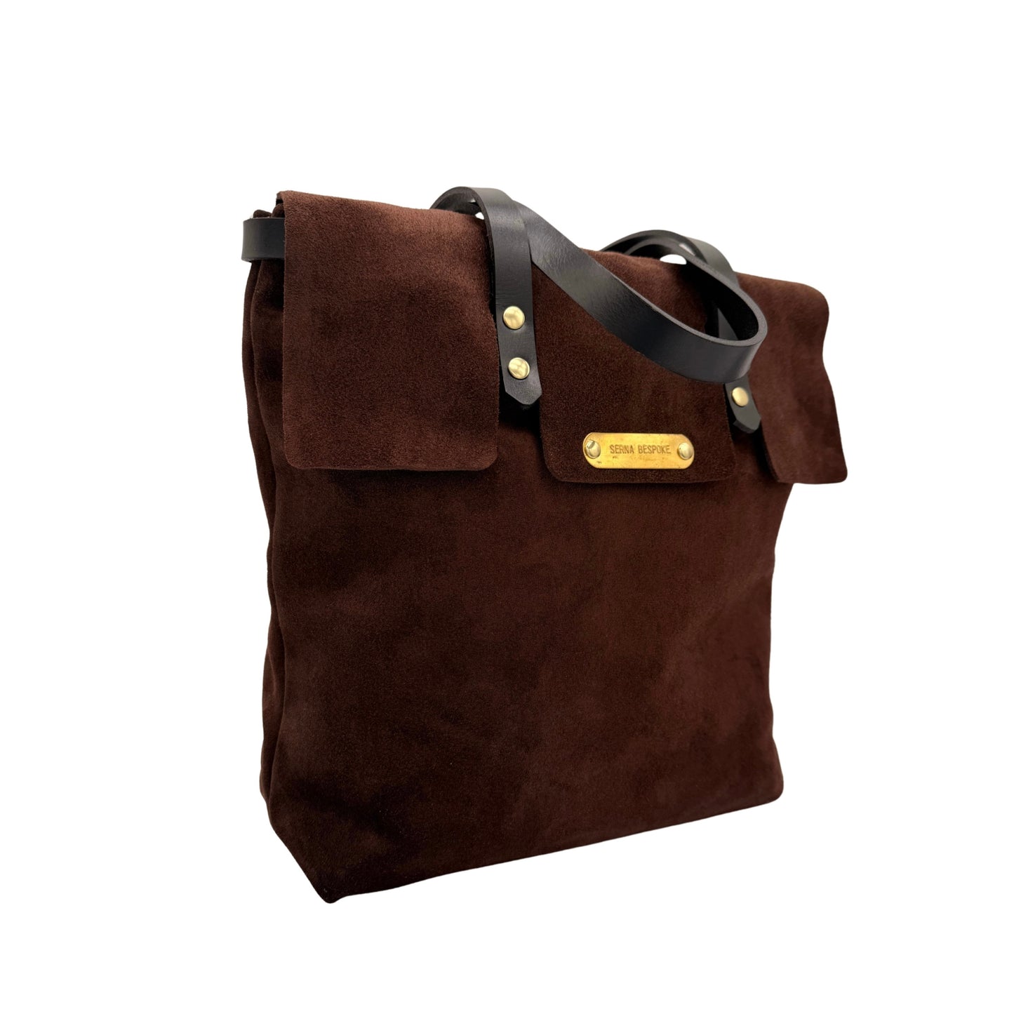 Dark Brown Suede Tote - 1 of 1