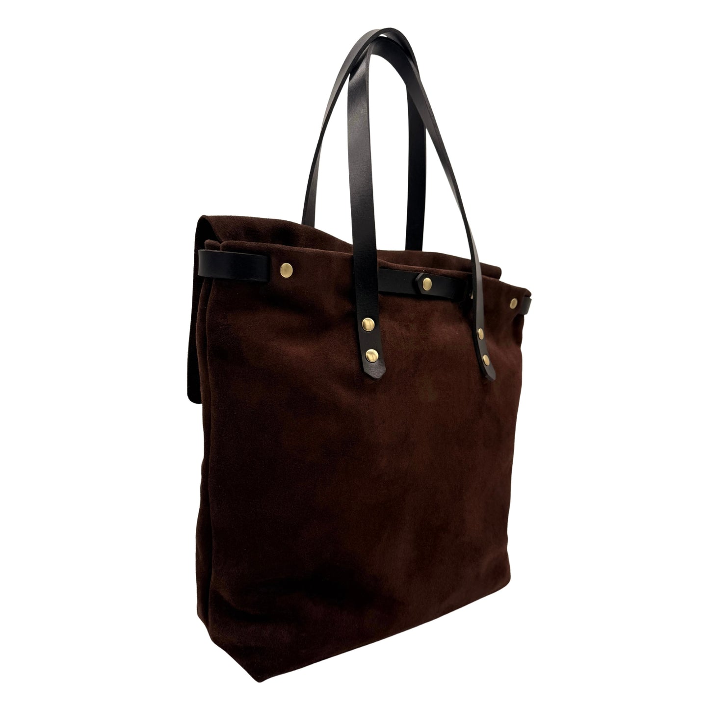 Dark Brown Suede Tote - 1 of 1