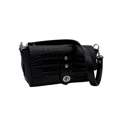 The Chanel - Limited Black Croc Embossed