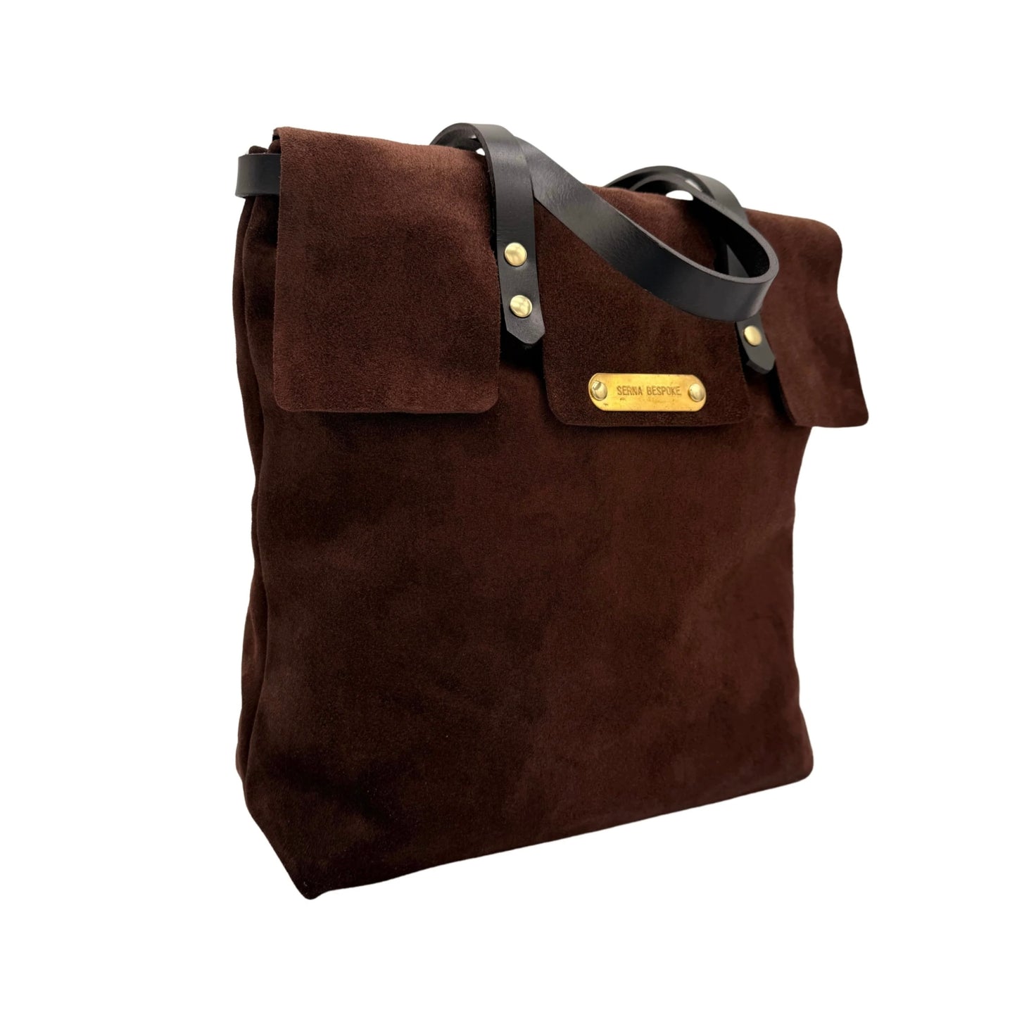 Dark Brown Suede Tote - 1 of 1