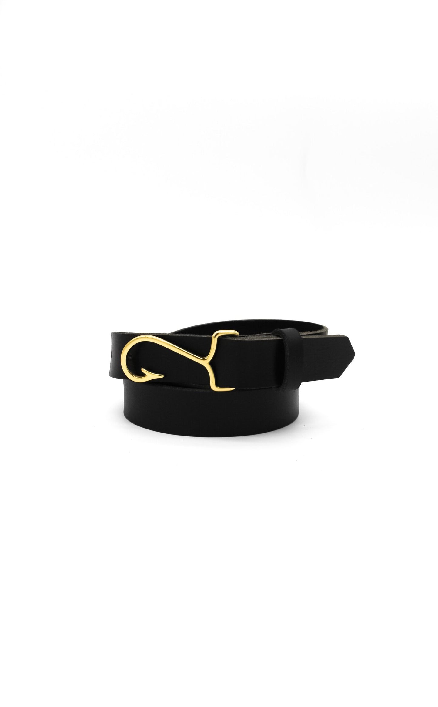 The Fish Hook Belt - Buffalo Black